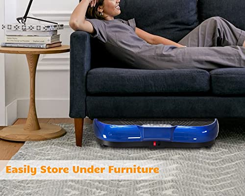 100-Speed Vibration Platform Exercise Machine with Bluetooth Speaker, Remote, Bands, 450 lbs Capacity P946508