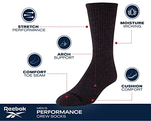 Men's Athletic Cushion Crew Socks (10 Pack) Q176071