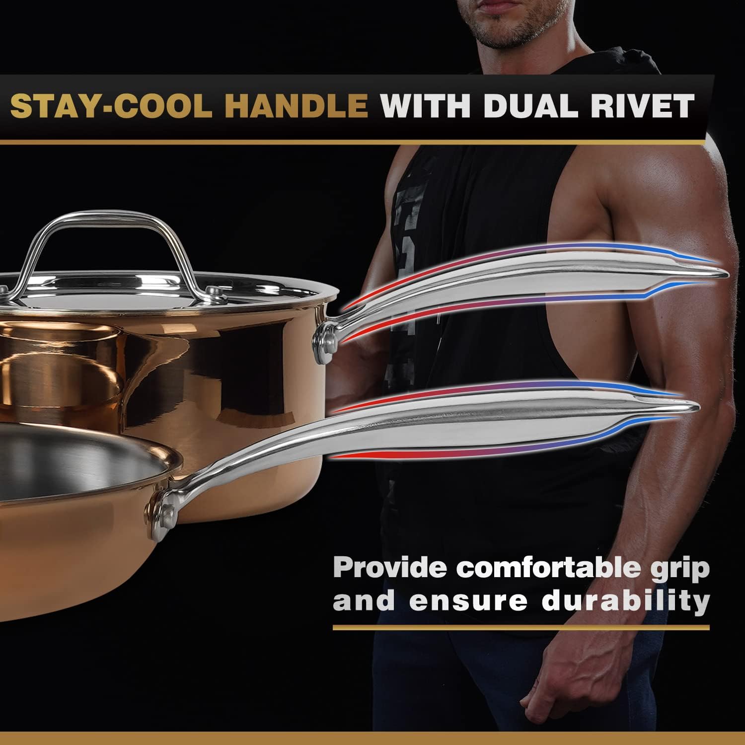 11pc Stainless Steel Cookware Set Z1005