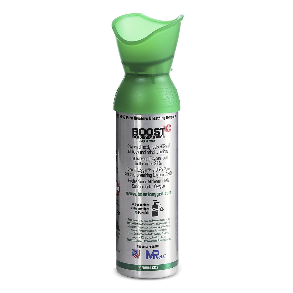 5 Liter Natural Pure Canned Supplemental Oxygen Bottle with Built in Mouthpiece (5 Pack) G8604