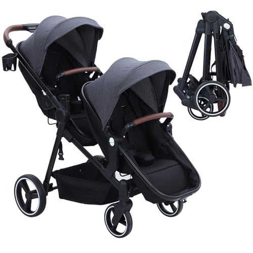 Light Gray Double Stroller E170