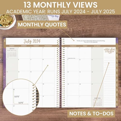8.5" x 11" Academic Year Day Planner (July 2024 - July 2025) C622