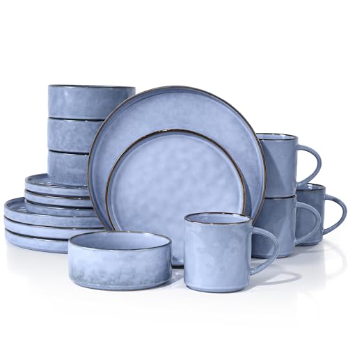 16-Piece Stoneware Ceramic Dinnerware Set N789
