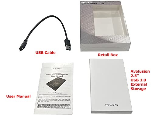 1TB USB 3.0 Portable External Hard Drive Q328