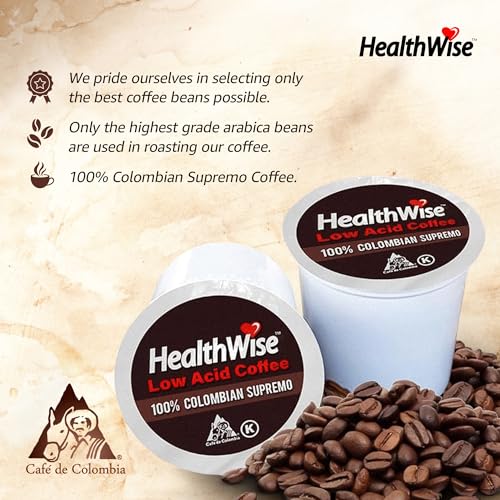 Low Acid Coffee K-Cups Classic Columbian Supremo Unflavored 36 Count Pack of 3 X6589