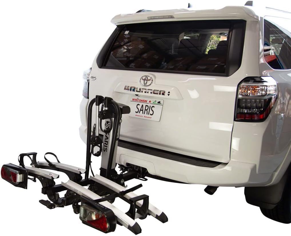 2 Bike Motorized Hitch Rack with Electric Rear Lights C236627