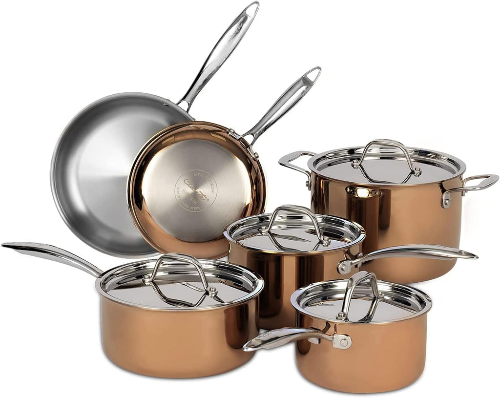 11pc Stainless Steel Cookware Set Z1005