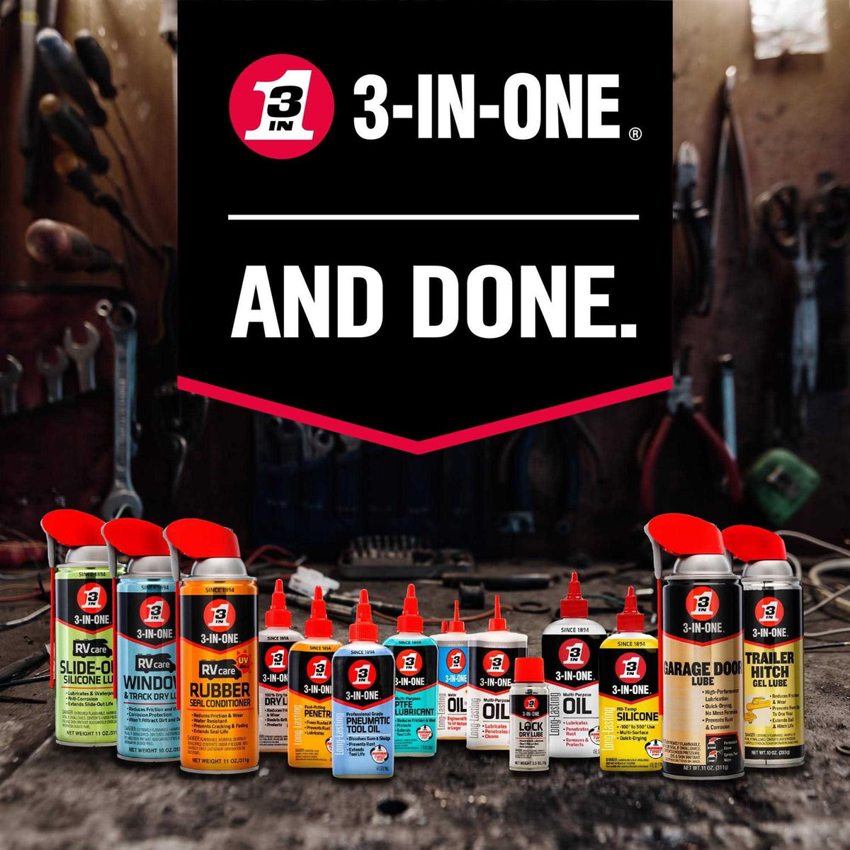 3-In-One Garage Door Lubricant K7412
