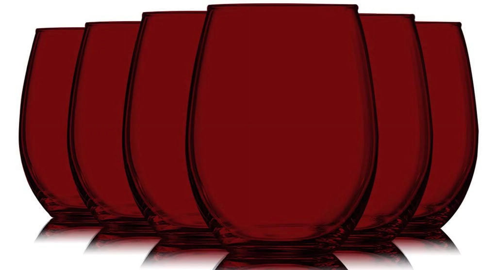 15 oz Stemless Wine Glasses, Set of 6 F138871
