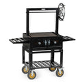 Steel Wood & Charcoal Argentine Grill with Ceramic Brick Lining K67572