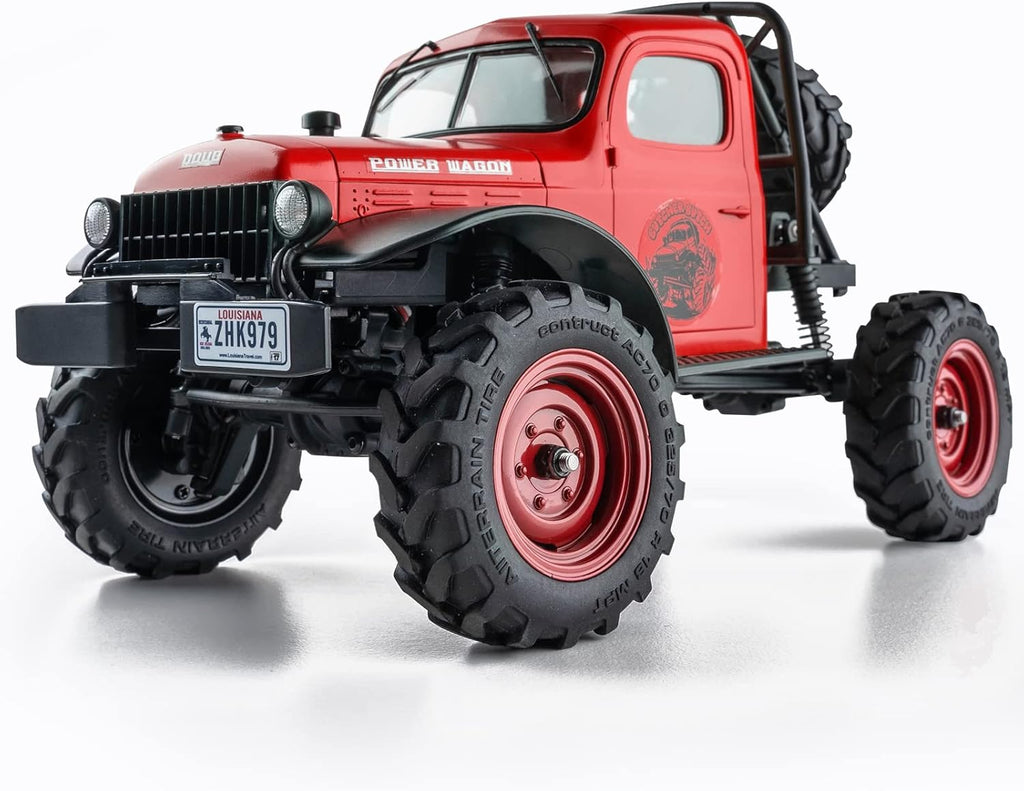 1/24 Scale 4WD RC Crawler Car (Red) I29386