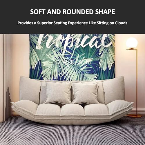 Cotton Linen Twin Size Folding Sofa Bed L147