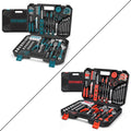 287PCs Hand Tool Set with Hammer, Pliers, Ratchet Wrench, Socket, Tool Box Case S421606