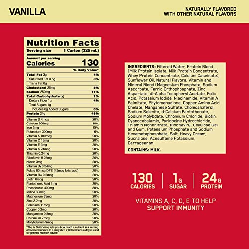 24g Protein Chocolate Ready to Drink Protein Shake, 11 Fl Oz, 12 Count J448