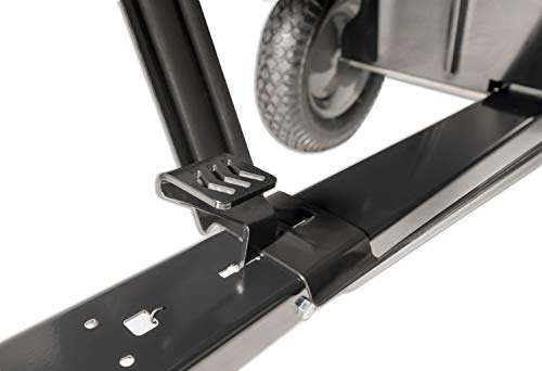 Black 750-Pound Max Utility Tow Behind Dump Cart L453125