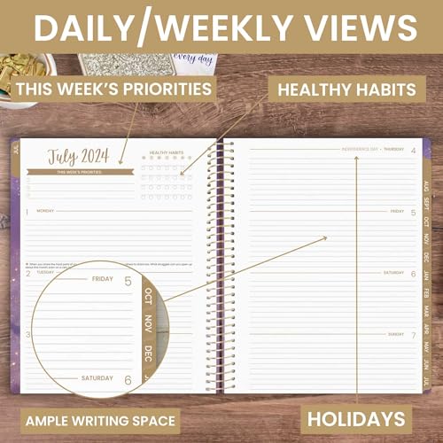 8.5" x 11" Academic Year Day Planner (July 2024 - July 2025) C622