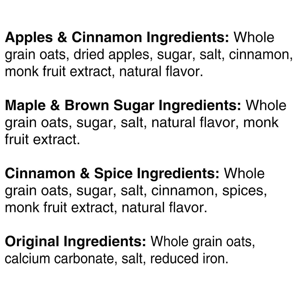 Lower Sugar Instant Oatmeal Variety Pack, 48 Count Z35785