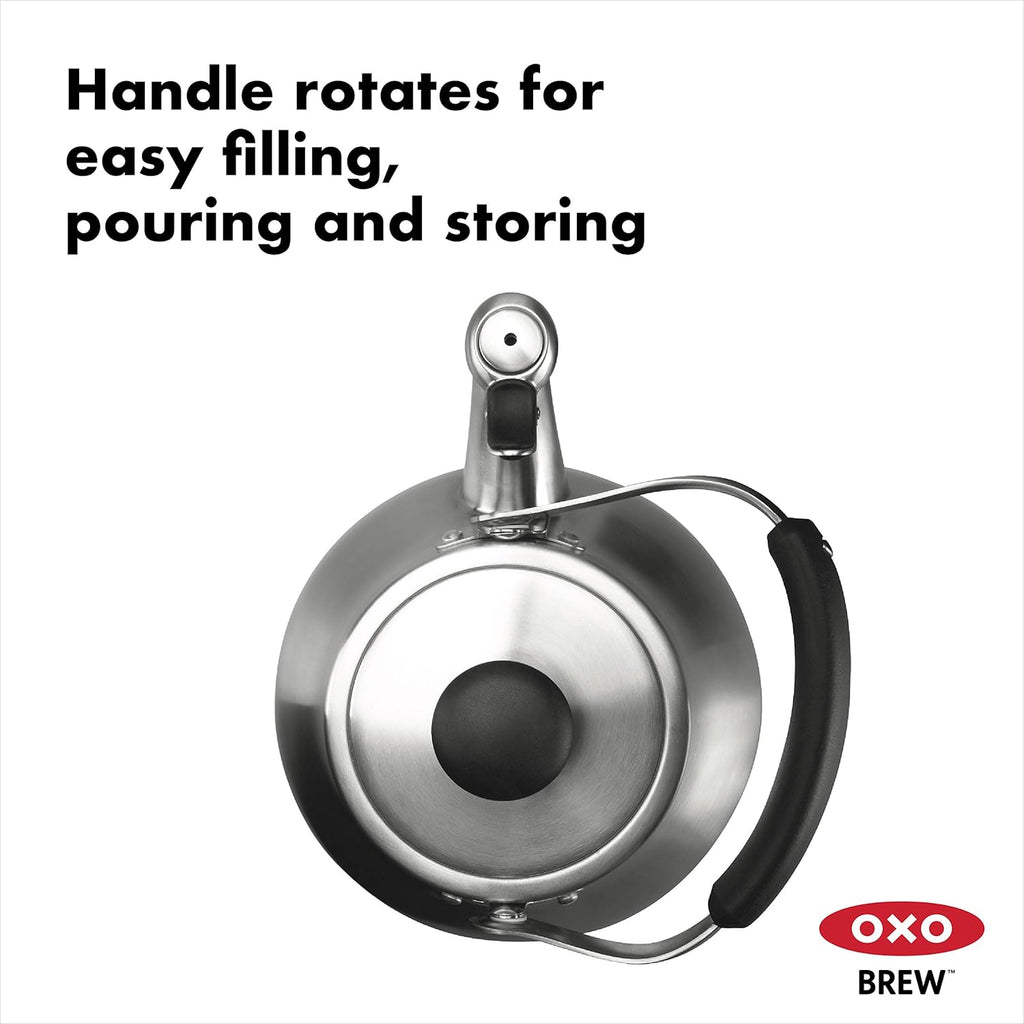 Brushed Stainless Steel Tea Kettle A199975