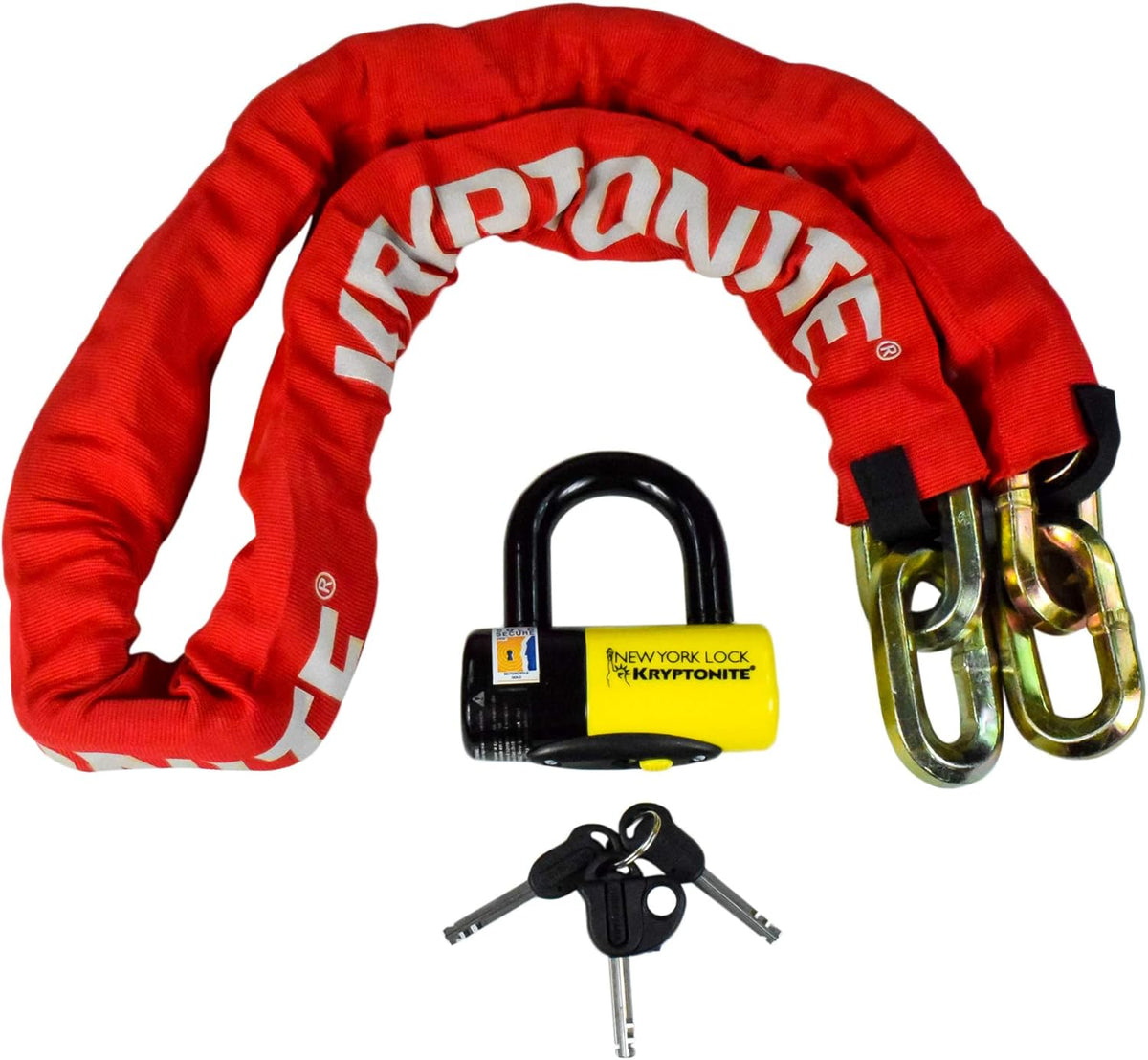 Red 14mm Chain and 15mm Disc Lock V716440