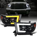 Black Projector Headlights Pair for Toyota Tundra Sequoia T8985