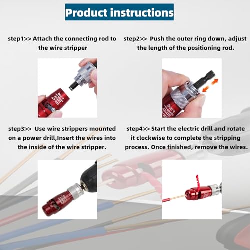 2 Pcs Wire Twister Tool for Drill E6589