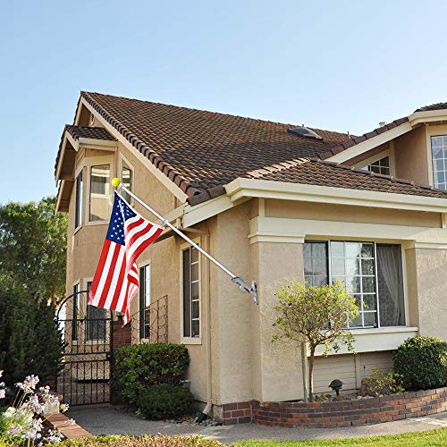 2 Pcs 360° Rotating Aluminum Alloy Flag Pole Rings for 1 Inch Diameter K4108