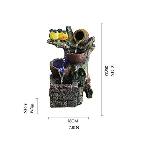 Desktop Fountain with Bird Resin O982168