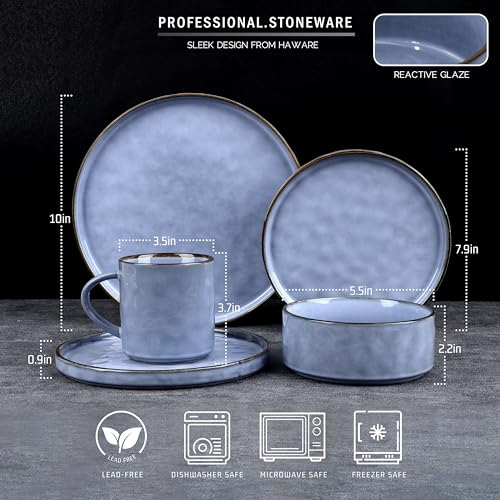 16-Piece Stoneware Ceramic Dinnerware Set N789