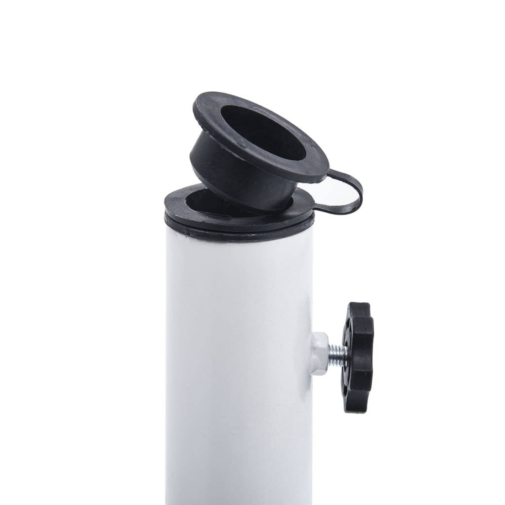 White 26.5 lbs Cast Iron Umbrella Base V2470