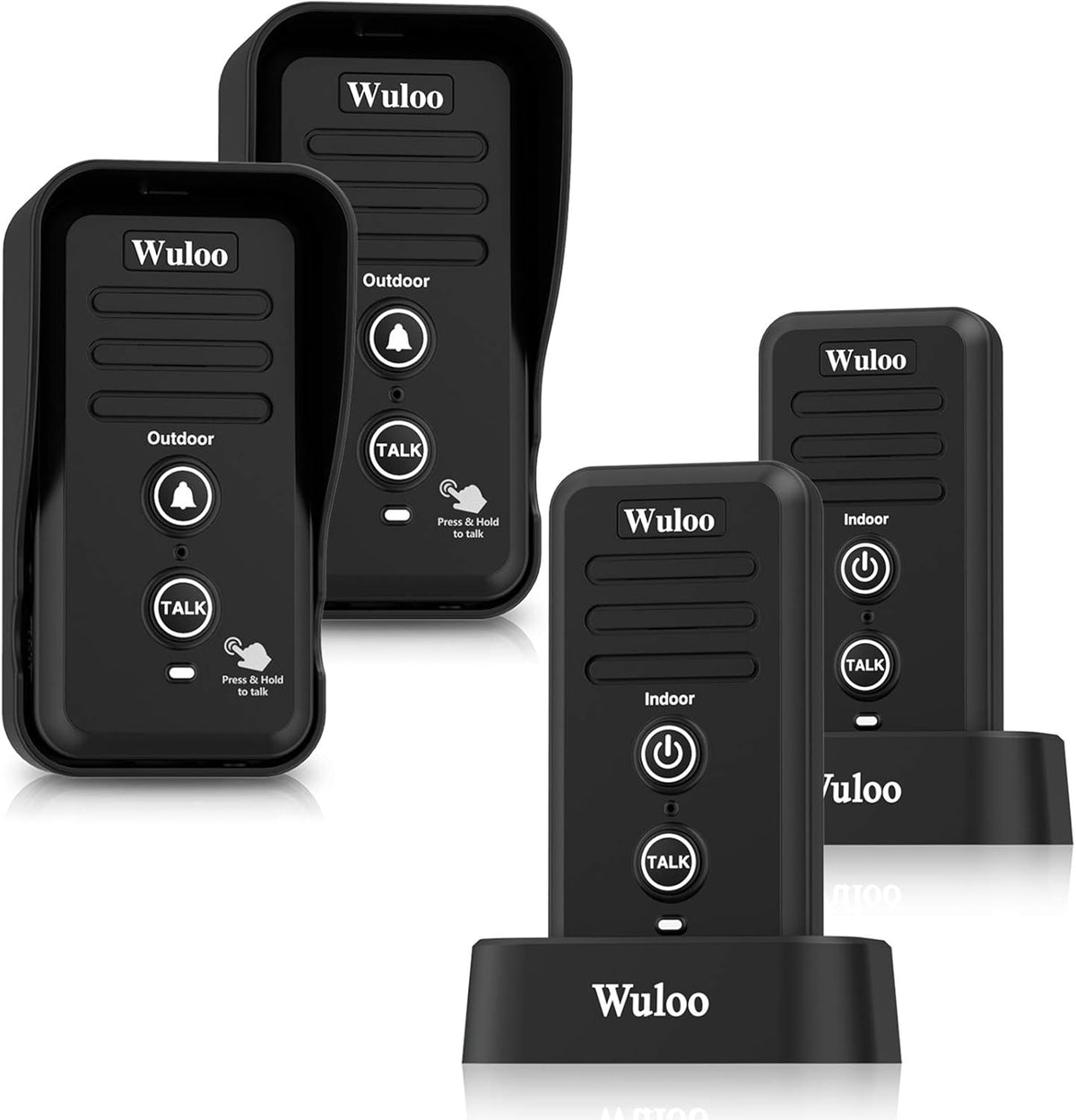 Wireless Intercom Doorbell with 1/2 Mile Range, Black R79559