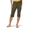 Green Relaxed Fit Cargo Skimmer Capris N738815