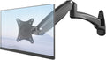 Single Wall Monitor Mount, Full Range Motion Wall Mounted Monitor Arm, Fully Adjustable PC Computer Wall Mount with Extendable Arm Fits up to 27" 13.2lbs Screens Max VESA Size 100x100mm Pack of 2 Y5075