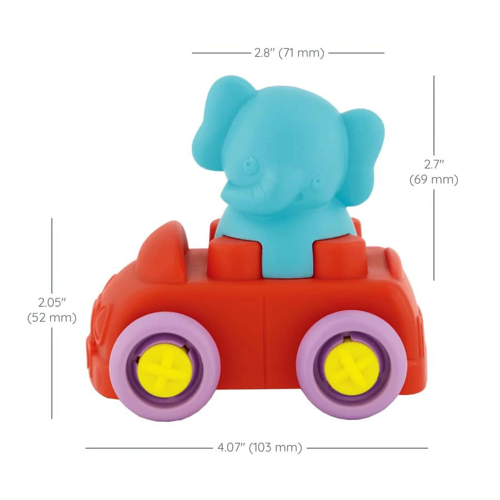 Stack & Go Explorer Car and Elephant, 0-48 Months, Multicolor, 2-Piece N76162