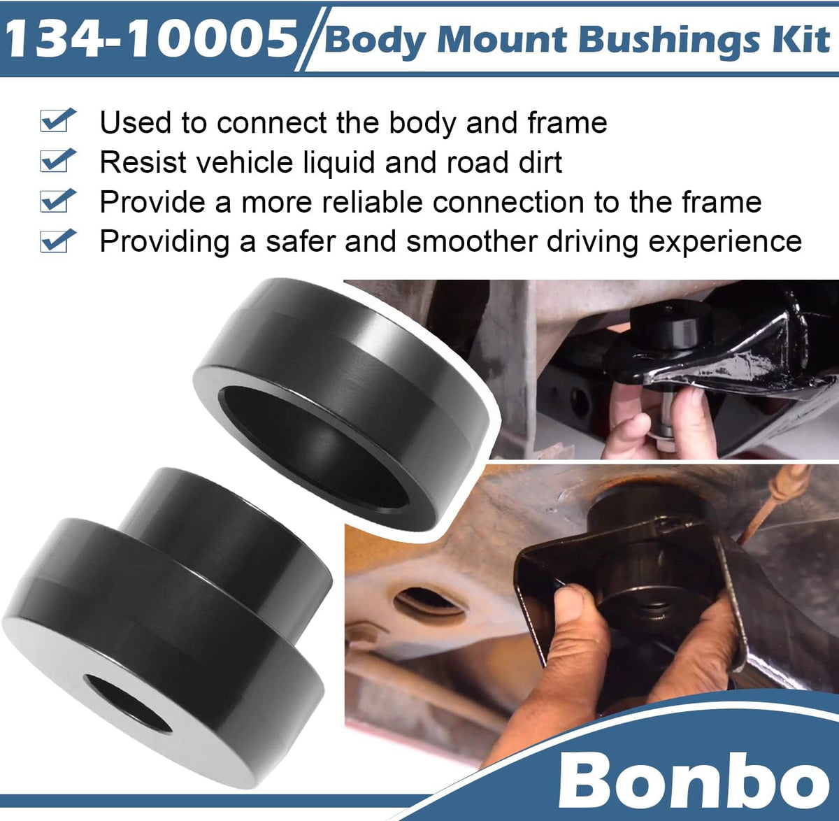CNC Aluminum Body Mount Bushings Tool Subframe Bushing Kit 32PCS S927338