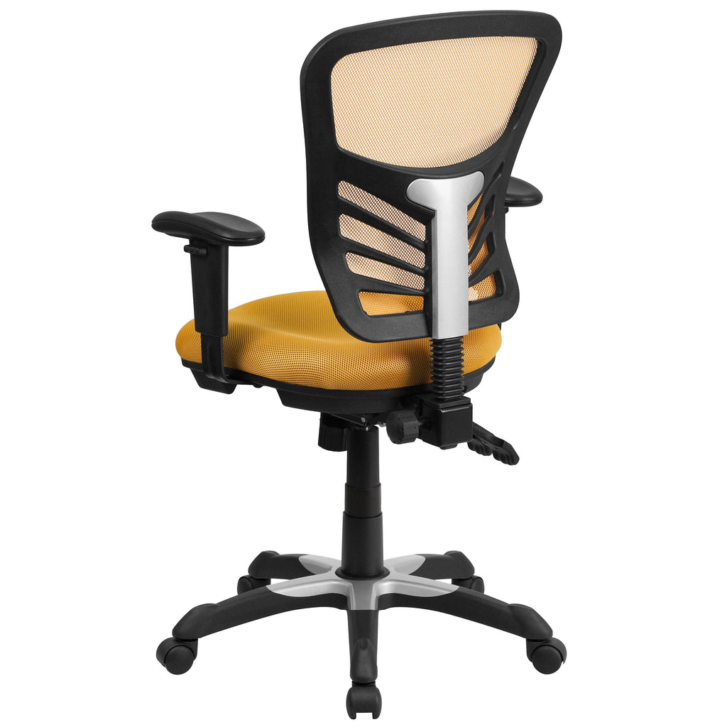 Mid-Back Mesh Executive Swivel Chair with Adjustable Arms Q81987