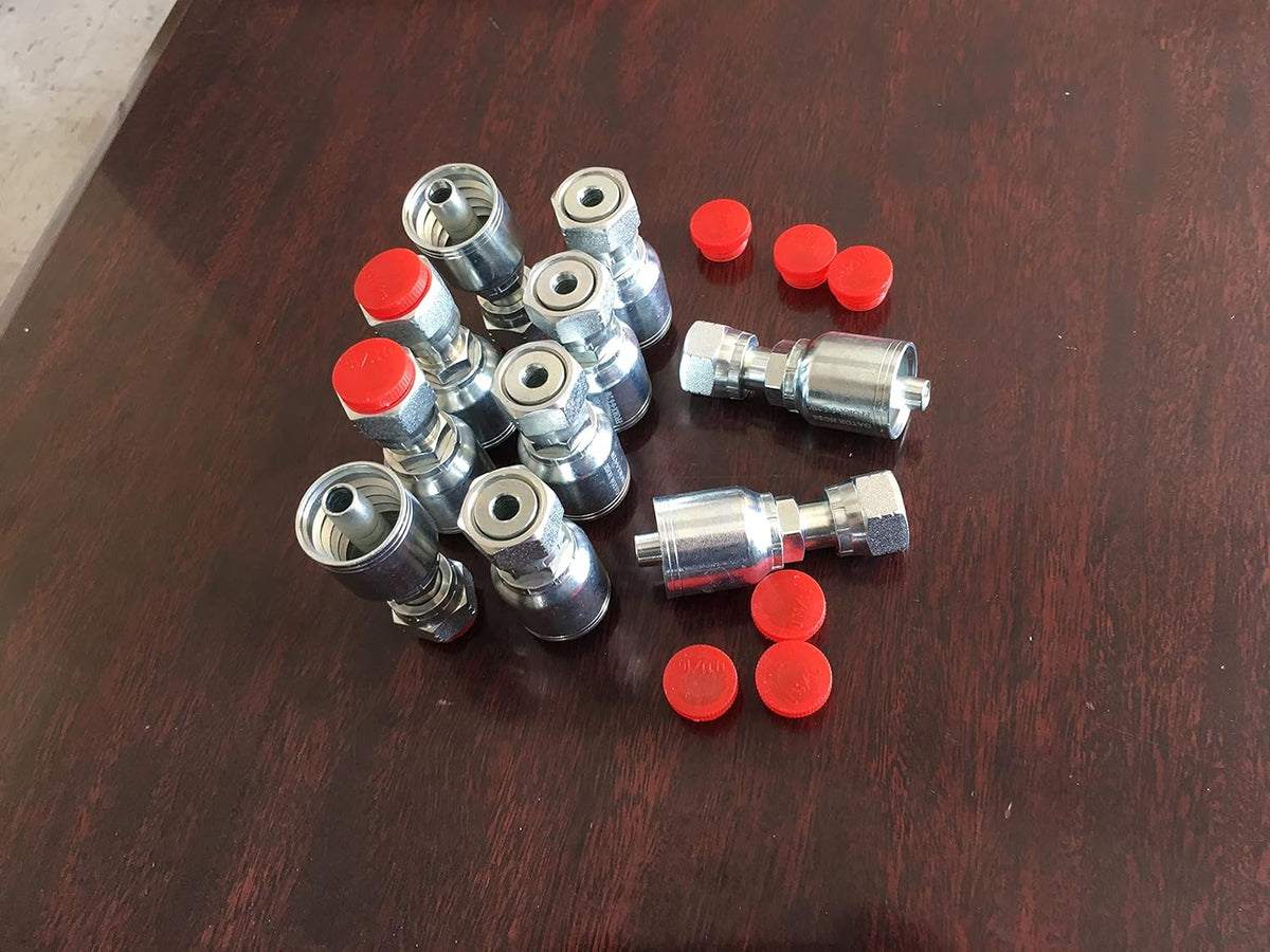 10 PACK Female Flat Face Seal 1/2inch Hose 1/2 threads Y4896