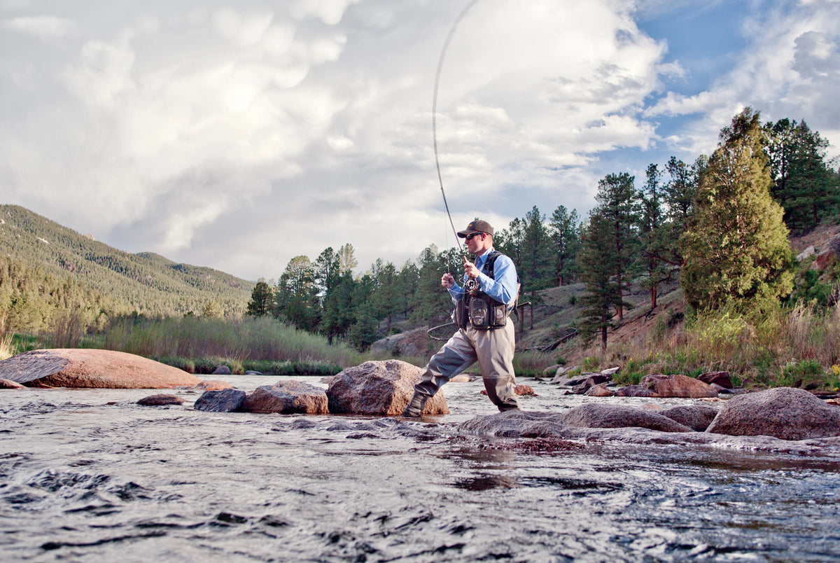 Gray/Lime Fly Fishing Sling Pack N416089