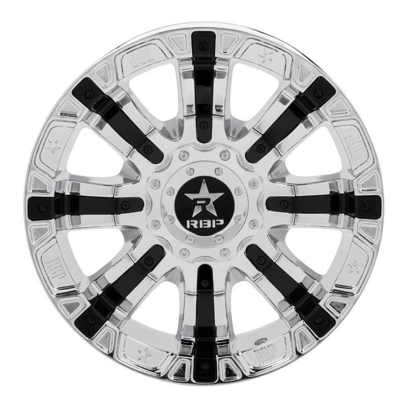 2003 Ford F250 Chrome and Black Wheel T591