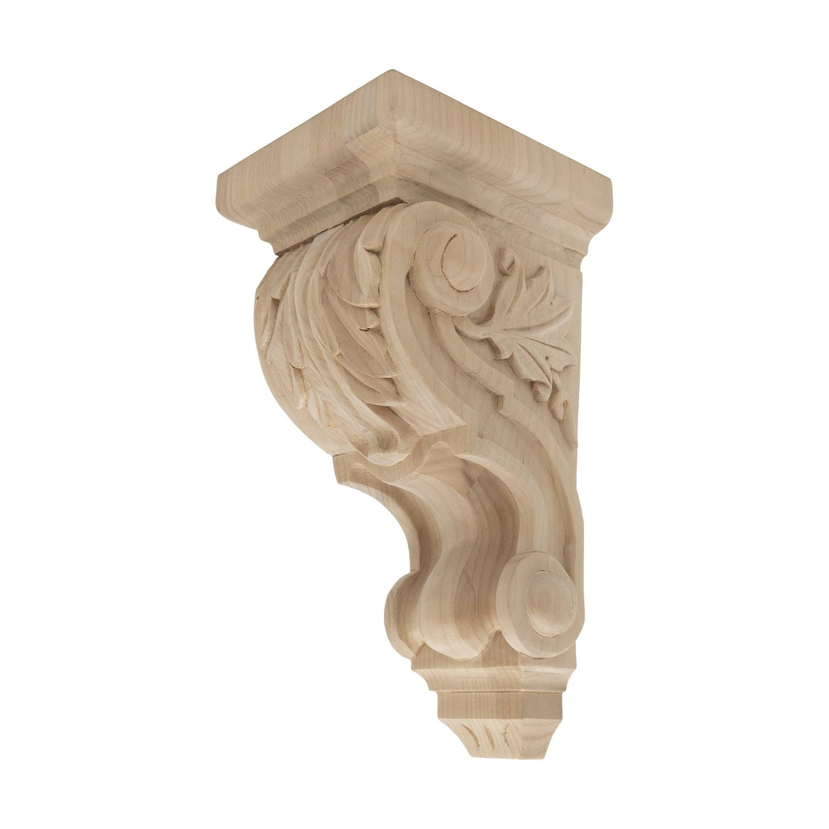 Unfinished Solid Alder Wood Corbel O6618
