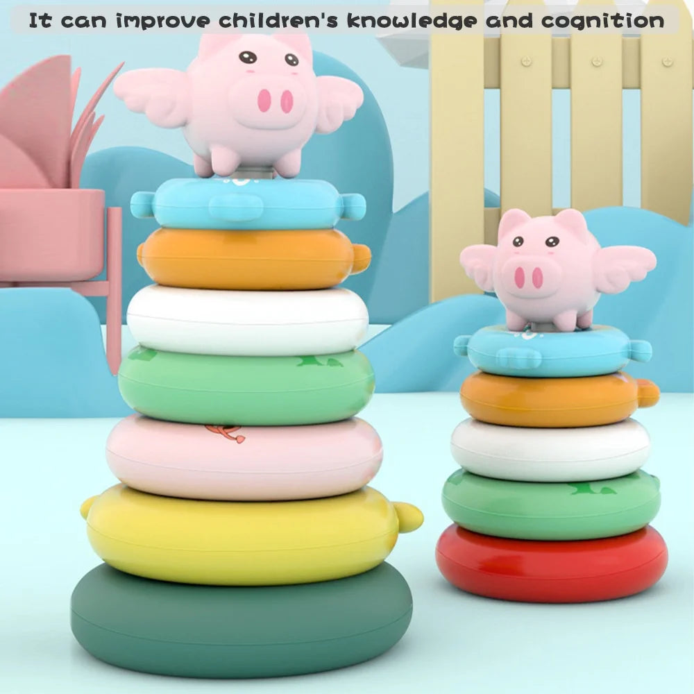 7 Pcs Stacking Rings Toy for Baby C89877