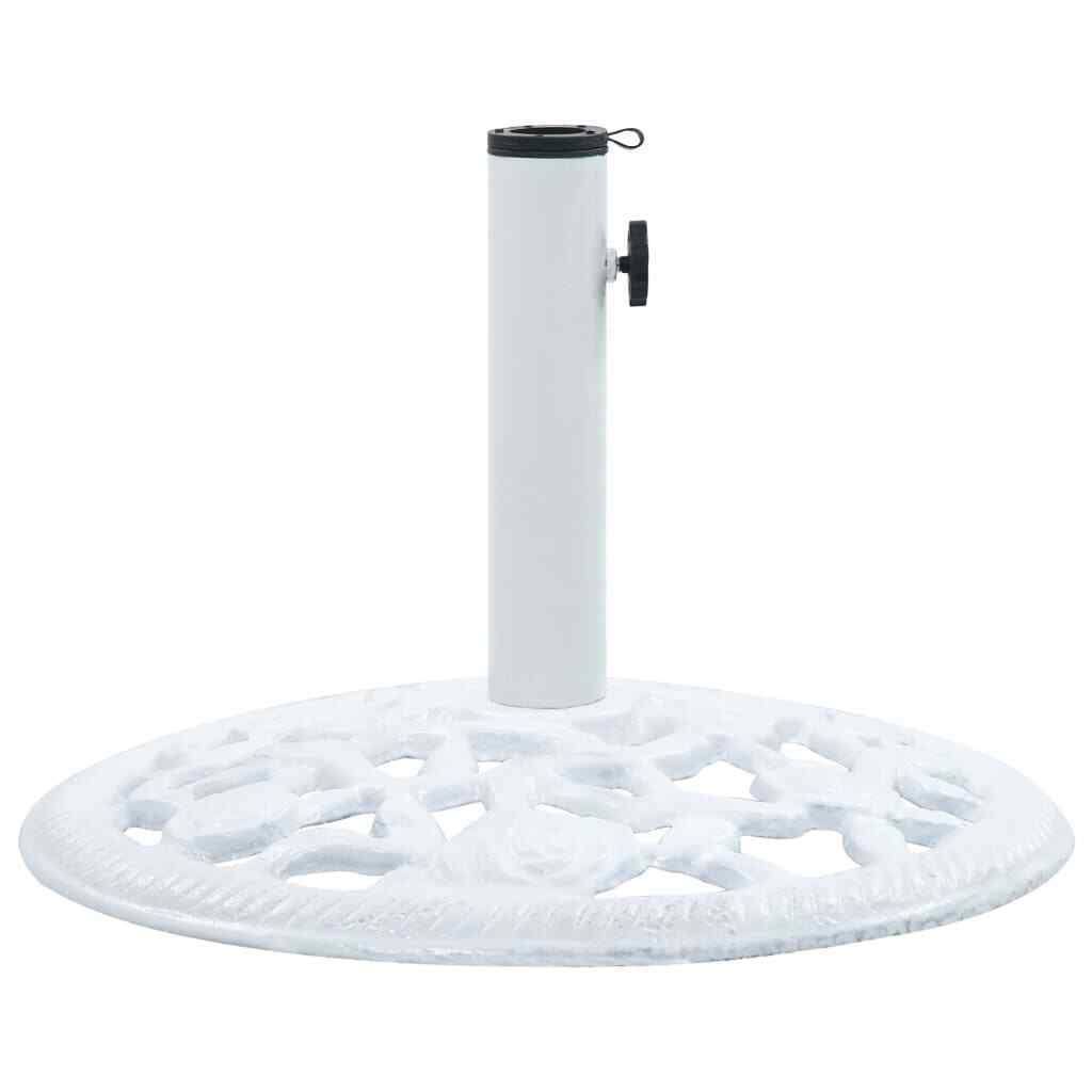 White 26.5 lbs Cast Iron Umbrella Base V2470