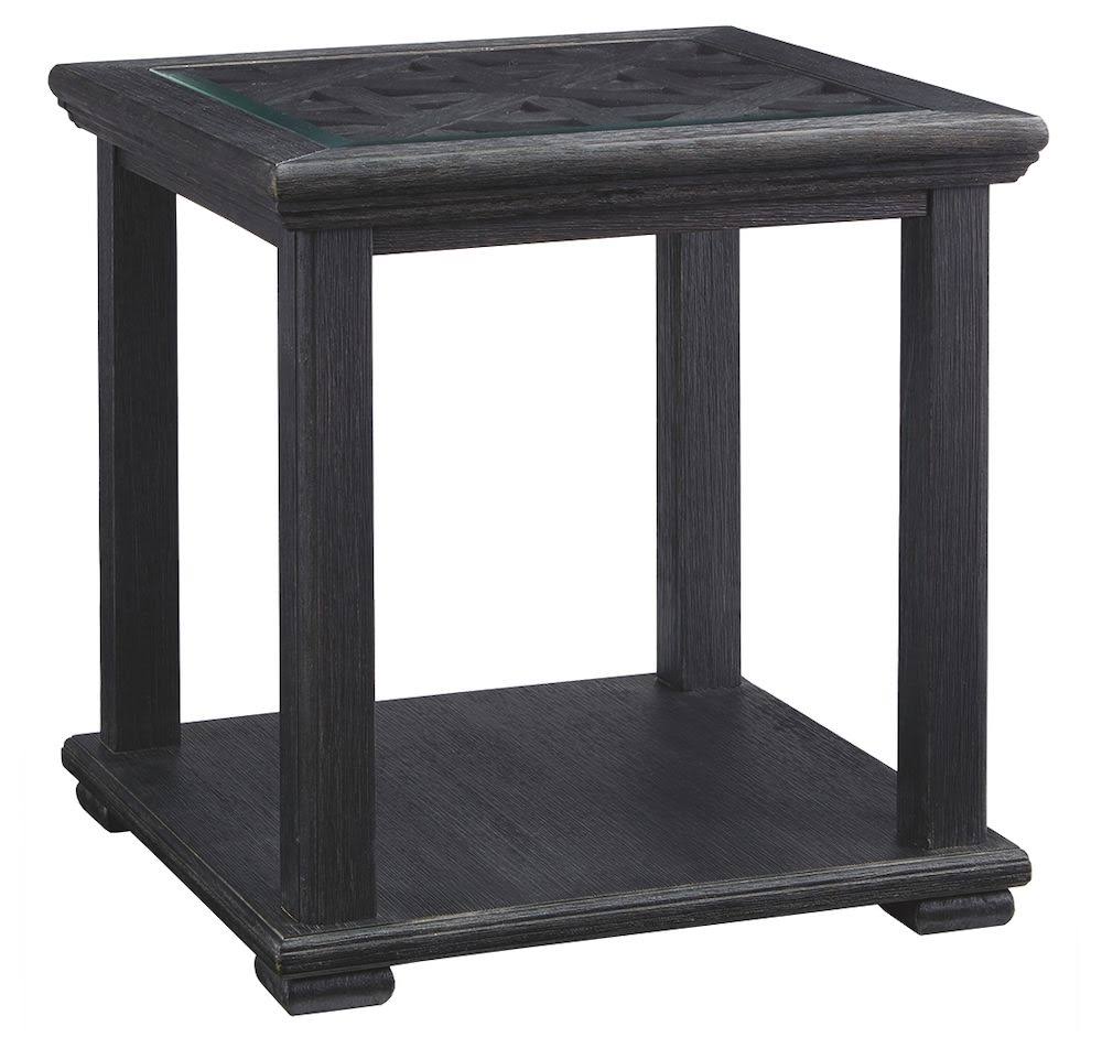 Black Square End Table O98050