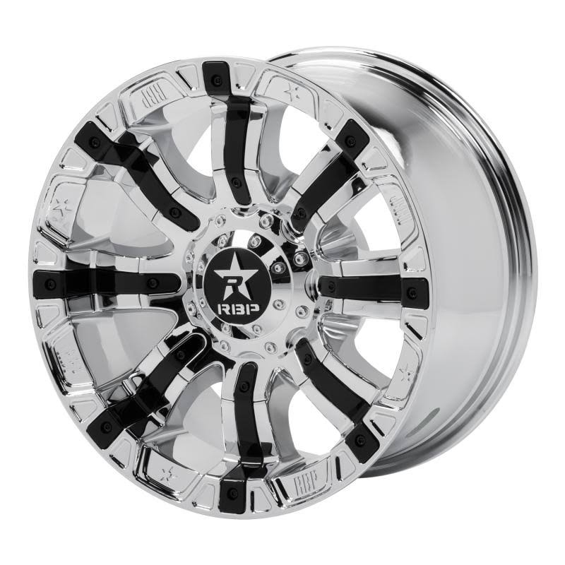 2003 Ford F250 Chrome and Black Wheel T591