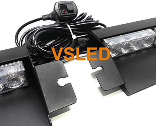 Pack of 2 LED Emergency Beacon Light Bar Q586233