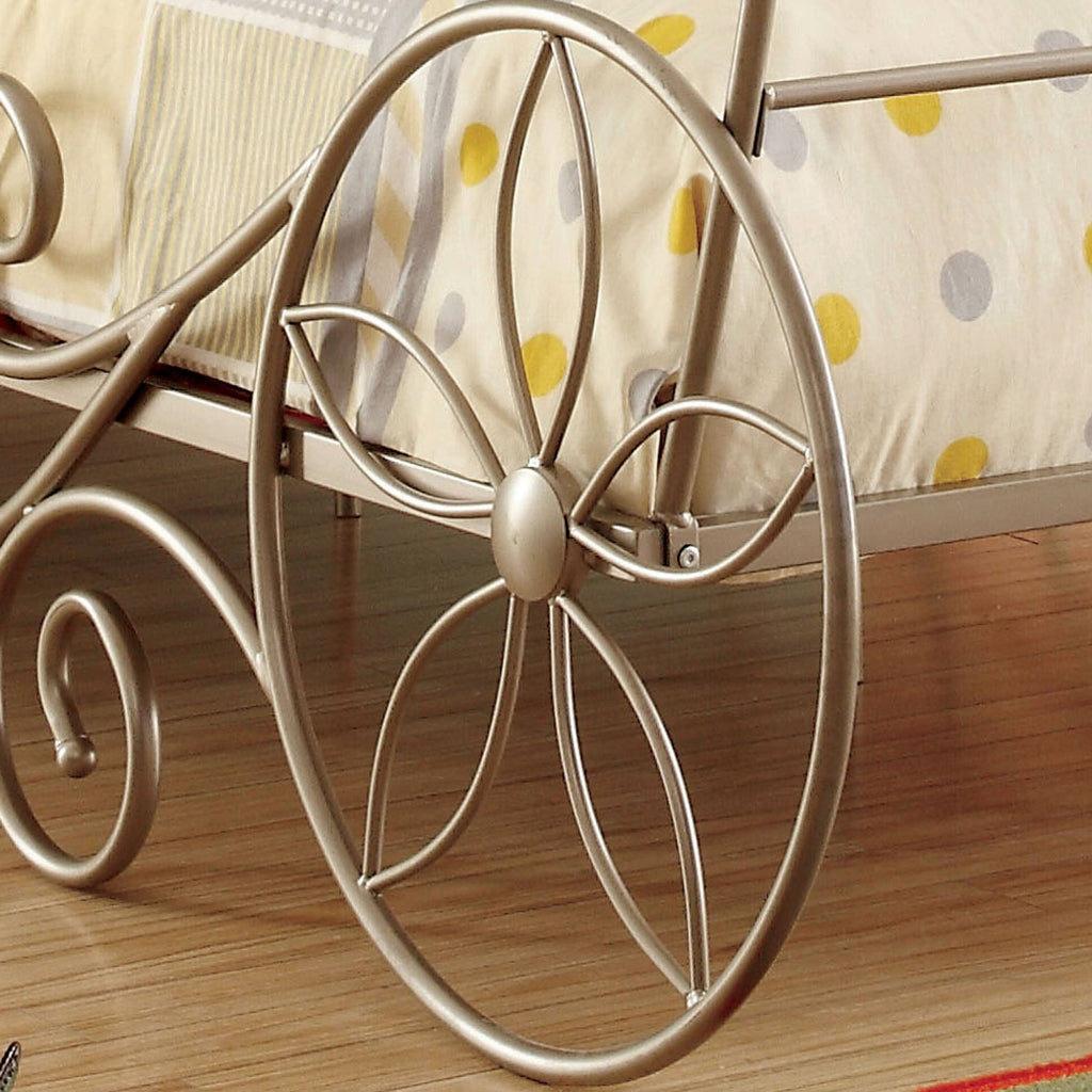 Champagne Metal Bed Twin Z47336