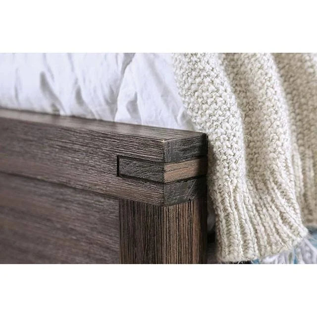 Rustic Brown King Bed O258195
