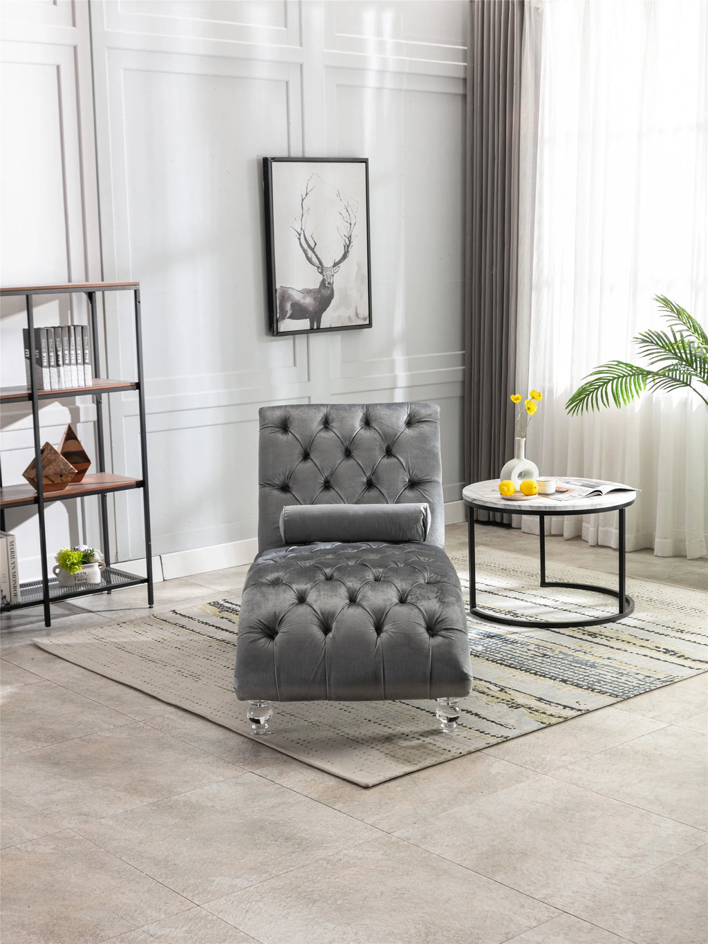 Leisure Concubine Sofa With Acrylic Feet M1867