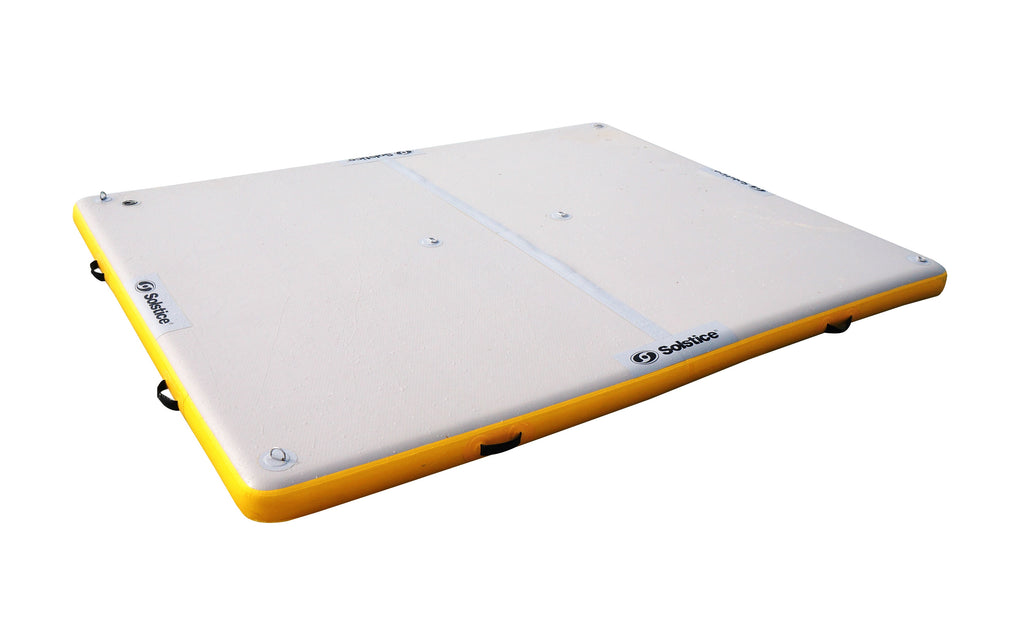 Inflatable White and Yellow Lake Dock H6581