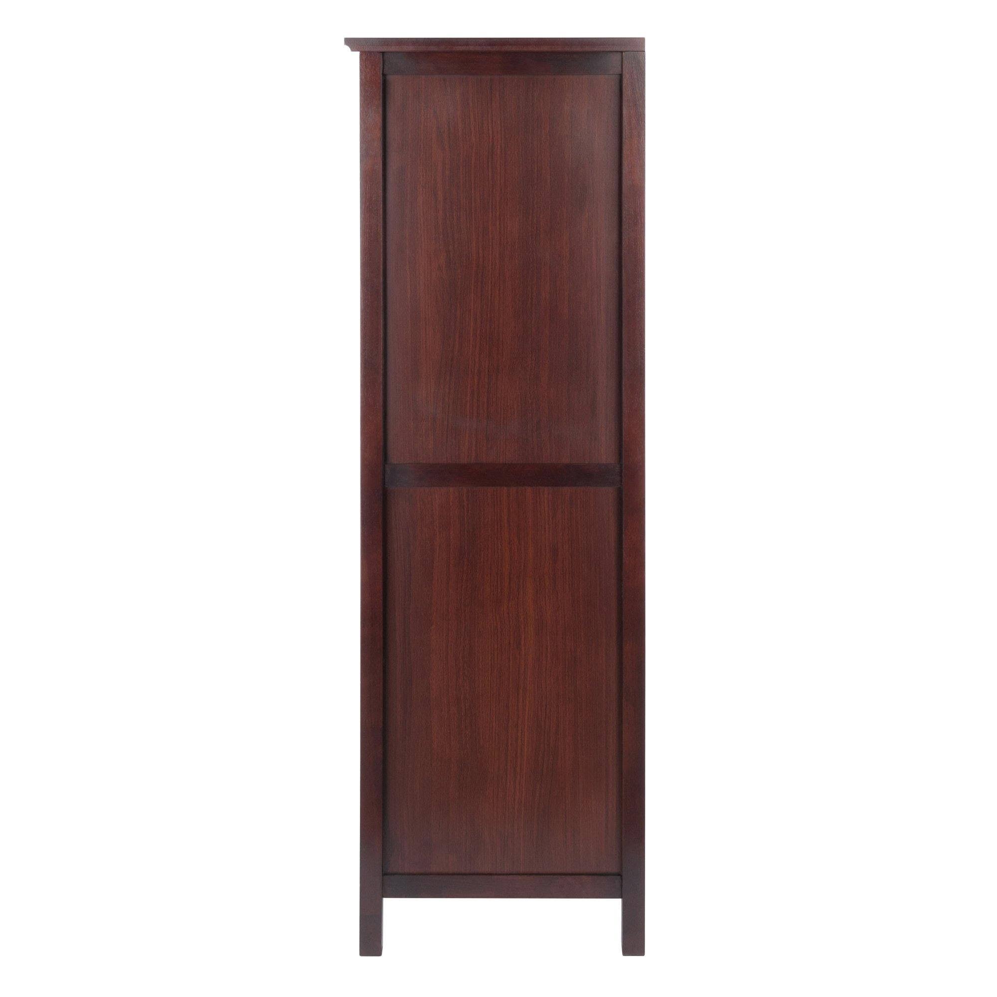Walnut Brown 4-Section Cabinet T115