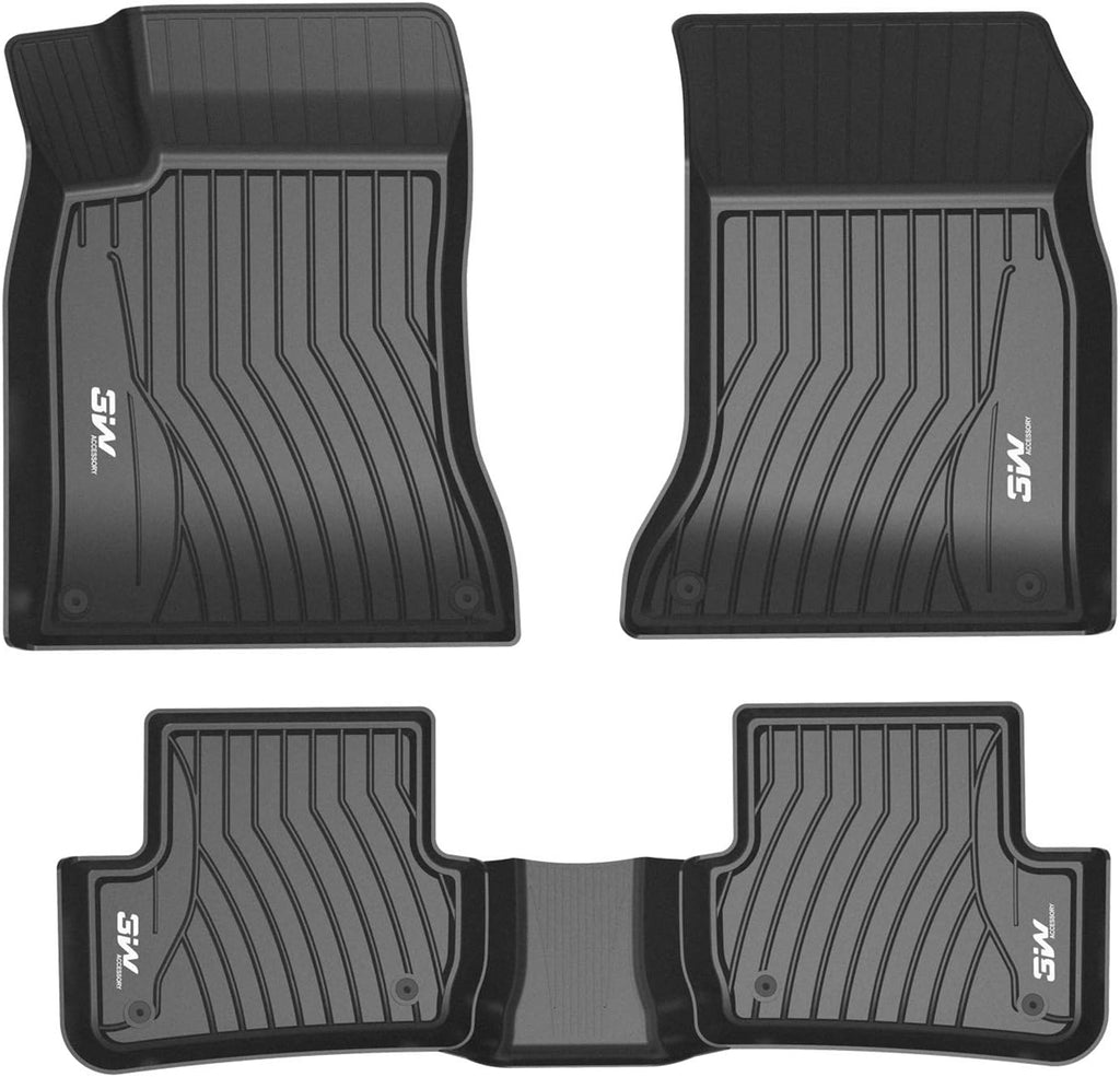 TPE All Weather Floor Liner Black Car Mats I117